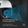 VT-5159 P09-18 IP Kamera zewnetrzna WIFI z czerwonymi i niebieskimi diodami-3MP-IP65-DOME