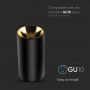 VT-882 GU10 FITTING ROUND BLACK+GOLD