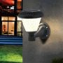 VT-969 LED SOLAR WALL LIGHT RF CONTROL CCT 3IN1 BLACK BODY IP44 160x230mm