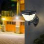 VT-972 LED SOLAR WALL LIGHT RF CONTROL CCT 3IN1 BLACK BODY IP44 160x160x230mm