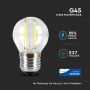 VT-244 4W G45 FILAMENT BULB-CLEAR GLASS SAMSUNG CHIP 4000K E27