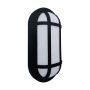 VT-2726 24W LED RECTANGLE OVAL DOME LIGHT 6500K BLACK