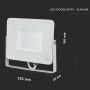 VT-50-1 50W SMD FLOODLIGHT SAMSUNG CHIP & 1M CABLE 6400K WHITE BODY