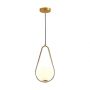 VT-7721 LED PENDANT LIGHT GOLD CANOPY & GOLD METAL LAMPSHADE 200x850mm