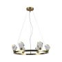 VT-7852 30W LED HANGING LAMP 600x600x1200mm 3000K GOLD BODY