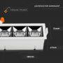 VT-2-12 12W Oprawa wpuszczana reflektor LED / Chip SAMSUNG / Barwa:4000K / Kat 12'