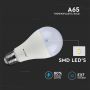 VT-2117 15W A65 LED PLASTIC BULB 6400K E27 2PCS BLISTER PACK