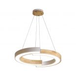 VT-7828 32W LED HANGING LAMP (43x100) 4000K WHITE BODY WITH WOOD