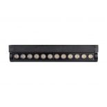 VT-42012 12W LED MAGNETIC TRACK LIGHT-ADJUSTABLE 4000K BLACK BODY