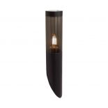 VT-1183 BOLLARD GARDEN FITTING LIGHT E27 (400x76mm) SMOKE PLASTIC/SS BLACK BODY IP44