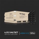 VT-410 410WX12(4.92KW/SET) W/1M CABLE HALF MONO SOLAR PANEL,27V (D:1722*1134*35MM)WH-SHEET/BLACK FRAME KIT