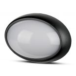 VT-8014 8W FULL OVAL IP54 DOME LIGHTS 6400K BLACK BODY