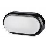 VT-8038 8W RECTANGLE OVAL DOME LIGHTS 3000K BLACK BODY