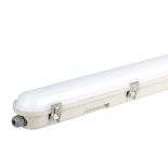 VT-150148 48W Lampa hermetyczna 150CM / Chip Samsung / Klosz Mleczny / Klipsy: stal nierdzewny / Barwa:6400K