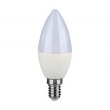 VT-226 4.5W C37 LED CANDLE BULB SAMSUNG CHIP 3000K E14