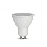 VT-227D 6W GU10 RIPPLE PLASTIC SPOTLIGHT SAMSUNG CHIP 3000K 38'D DIMMABLE