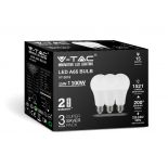 VT-2015 15W A65 LED PLASTIC BULB 4000K E27 200'D 3PCS/PACK