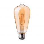 VT-1966 6W LED ST64 FILAMENT AMBER COVER BULB 2200K E27