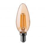 VT-1955 4W CANDLE FILAMENT BULB AMBER COVER 2200K E14