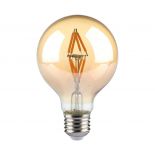 VT-2004 4W G80 LED FILAMENT BULB AMBER GLASS 2200K E27