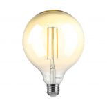 VT-2018D 8W G125 LED FILAMENT BULB AMBER GLASS 2200K E27