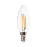 VT-2127 6W CANDLE FILAMENT BULB CLEAR COVER 3000K E14