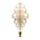 VT-2188D 8W S200 LED SMOKY DOUBLE FILAMENT BULB 1800K E27 DIMMABLE