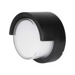 VT-827 12W LED WALL LIGHT 3000K BLACK ROUND