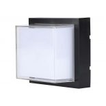 VT-828 12W LED WALL LIGHT 4000K BLACK SQUARE