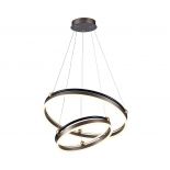 VT-7578 50W LED HANGING LAMP DOUBLE RING 3000K COFFEE BODY