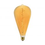 VT-2273 4W ST120 SPIRAL FILAMENT BULB 2700K AMBER GLASS