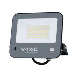 VT-44052 50W PHOTOCELL SENSOR FLOODLIGHT SAMSUNG CHIP 1M WIRE 4000K BLACK BODY 120LM/W