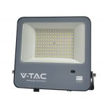 VT-44103 100W PHOTOCELL SENSOR FLOODLIGHT SAMSUNG CHIP 1M WIRE 4000K BLACK BODY 135LM/W