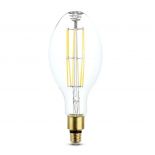 VT-2324 24W LED ED120 FILAMENT BULB-CLEAR GLASS 4000K E27(160LM/WATT)