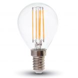 VT-2466 6W P45 LED FILAMENT BULB-CLEAR GLASS 2700K E14