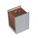 VT-860 GU10 CONCRETE & METAL - GYPSUM SURFACE WITH MATT ROSE GOLD BOTTOM