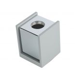 VT-860 GU10 GREY CONCRETE - METAL & GYPSUM SURFACE WITH CHROME BOTTOM (SQUARE)