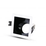 VT-875 GU10 FITTING SQUARE-WHITE+BLACK