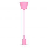 VT-7228 E27 SILICONE PENDANT HOLDER-PINK