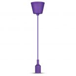 VT-7228 E27 SILICONE PENDANT HOLDER-PURPLE