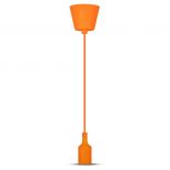 VT-7228 E27 SILICONE PENDANT HOLDER-ORANGE