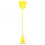 VT-7228 E27 SILICONE PENDANT HOLDER-YELLOW