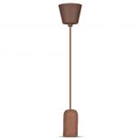 VT-7668 E27 CONCRETE PENDANT LIGHT-BROWN