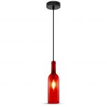 VT-7558 BOTTLE PENDANT LIGHT-E14 HOLDER-RED