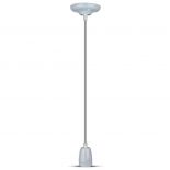 VT-7998 HIGH FREQUENCY PORCELAIN LAMP E27 HOLDER-GREY