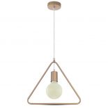 VT-7321 CHAMPAGNE GOLD PENDANT LIGHT WITH GOLD CANOPY-E27