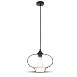 VT-7229 GLOBE GLASS PENDANT LIGHT -TRANSPARENT D:280-E27