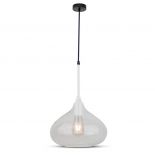 VT-7281 MODERN GLASS-SLEEK-WHITE GLASS PENDANT LIGHT D:280-E27