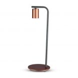 VT-7412 DESIGNER TABLE LAMP WITH SWITCH & E27 HOLDER-RED BRONZE