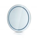 VT-8601 25W Lustro z podświetleniem LED z wyłacznikiem / Barwa: 6400K / Wymiary: Ø600 x 35